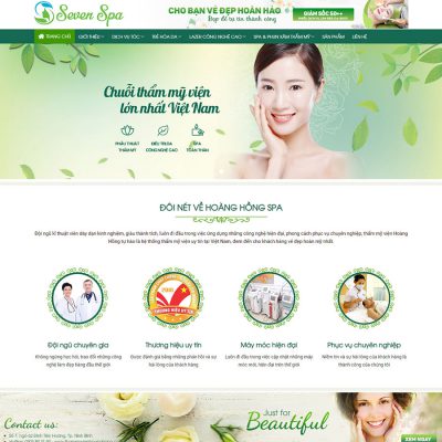 theme wordpress trung tâm spa